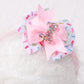 Jissoo Hair Accessory - Pink Hair Clip With 1St Baby Girls Hair Bow For Little Kid Birthday Party Decoration, Perfect For Girls,