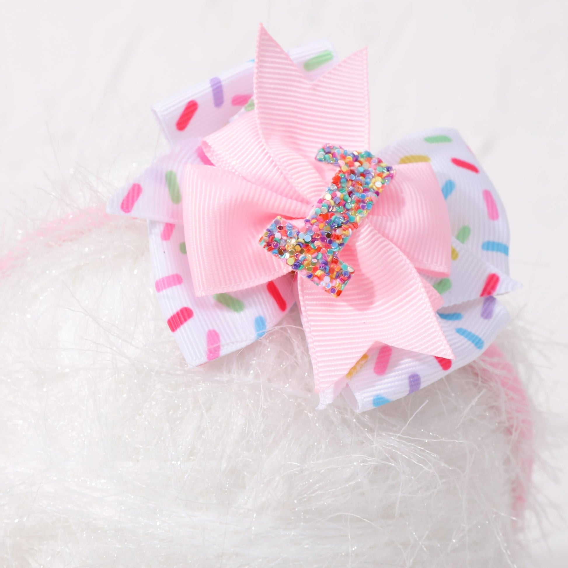 Jissoo Hair Accessory - Pink Hair Clip With 1St Baby Girls Hair Bow For Little Kid Birthday Party Decoration, Perfect For Girls,