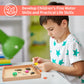 MIKNEKE Montessori Lock and Key Toy Set for Toddlers, Toy Keys Homeschool Preschool Learning Activities, Wooden Montessori Mater