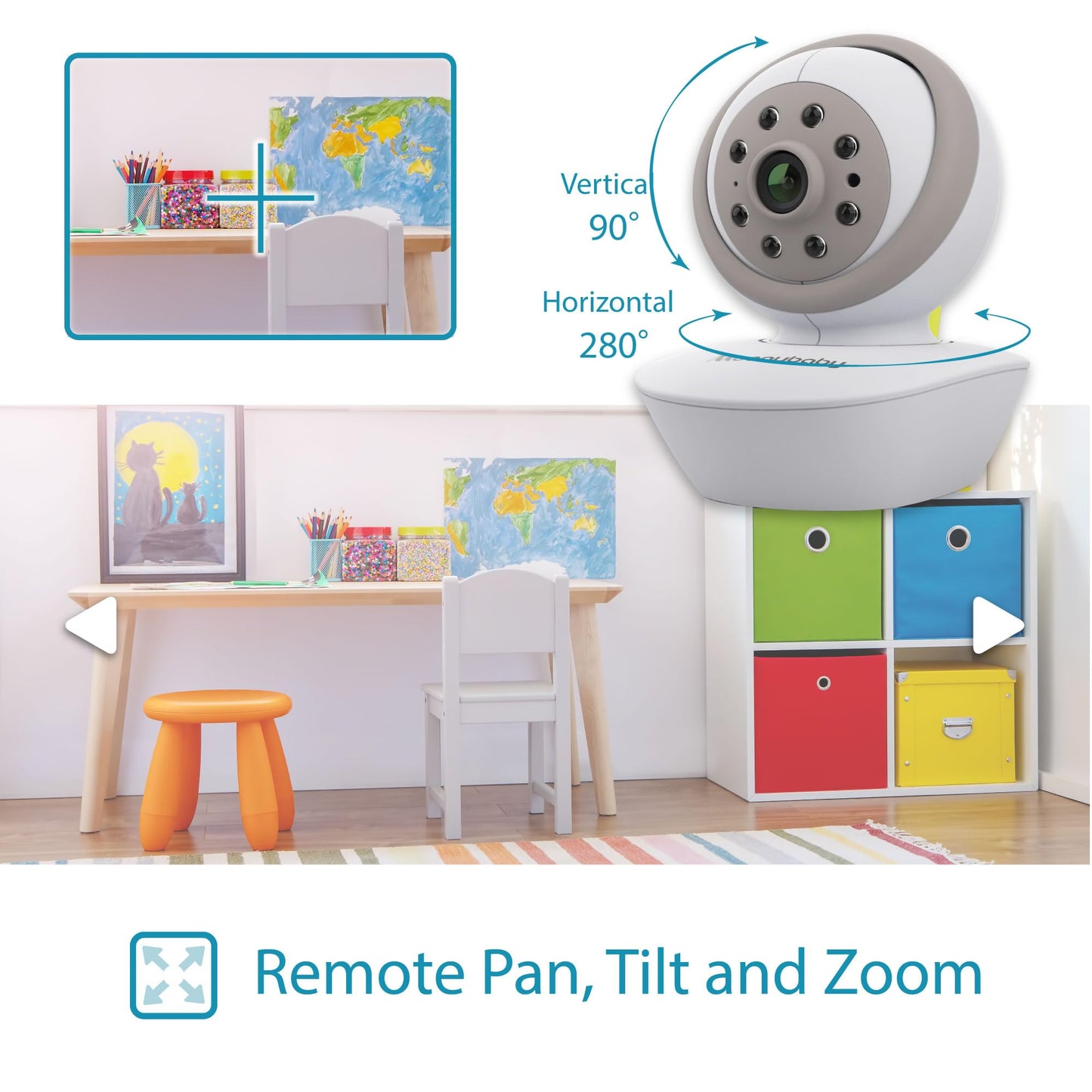 Moonybaby Split 60 Add-On Camera, Only For Handheld Monitor'S S/N Number Start With 18