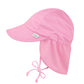 I Play Breathable Solid Flap Infant Baby Sun Protection & Swim Hat (Light Pink, 0-6 Months)