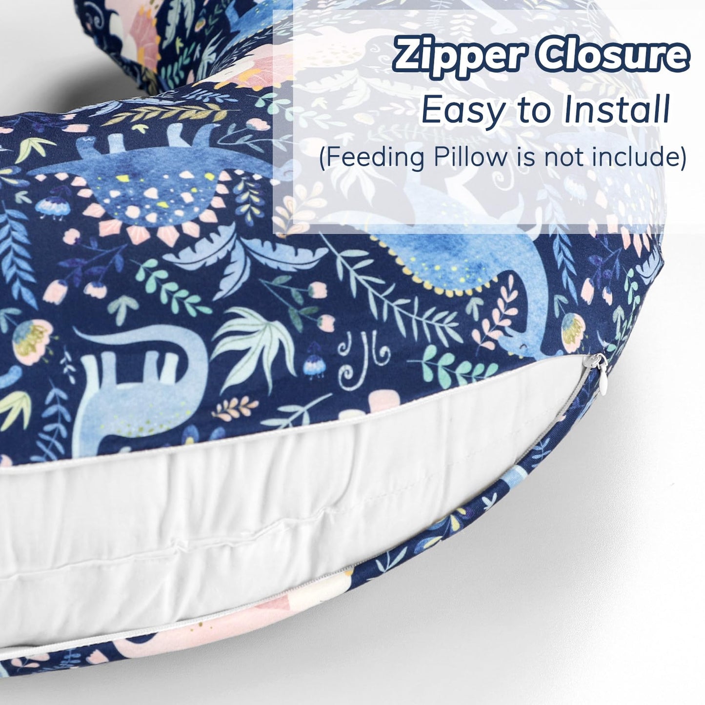 Pea Pod Nursing Pillow Cover 2 Pack Soft & Adorable Slipcovers For Breastfeeding Pillows, Comfortable Stretchy Feeding Pillow Co