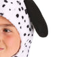 Fun Costumes Tail-Wagging Kids Dalmatian Costume Boys, Black And White Adorable Dog Halloween One-Piece Medium