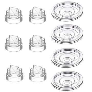 S9 Pro / S12 Pro Replacement Pump Parts - 6Pcs Duckbill Valve And 4Pcs Silicone Diaphragm - Compatible With Momcozy S12 Pro/S9 P