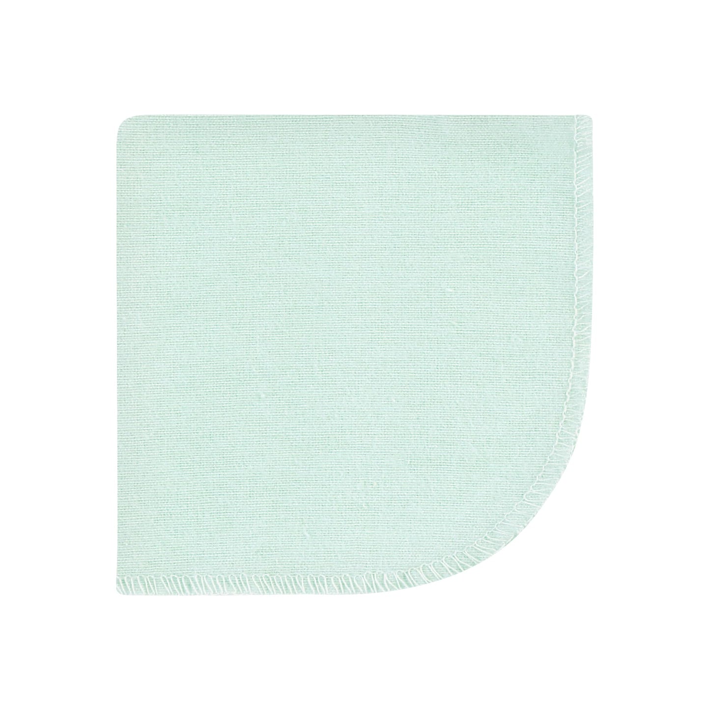 Hudson Baby Unisex Baby Flannel Washcloths, Eucalyptus 10Pk, One Size