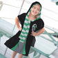 Jay Franco Harry Potter Slytherin Kids Bath/Pool/Beach Hooded Poncho - Super Soft & Absorbent Cotton Towel, Measures 28 X 28 Inc