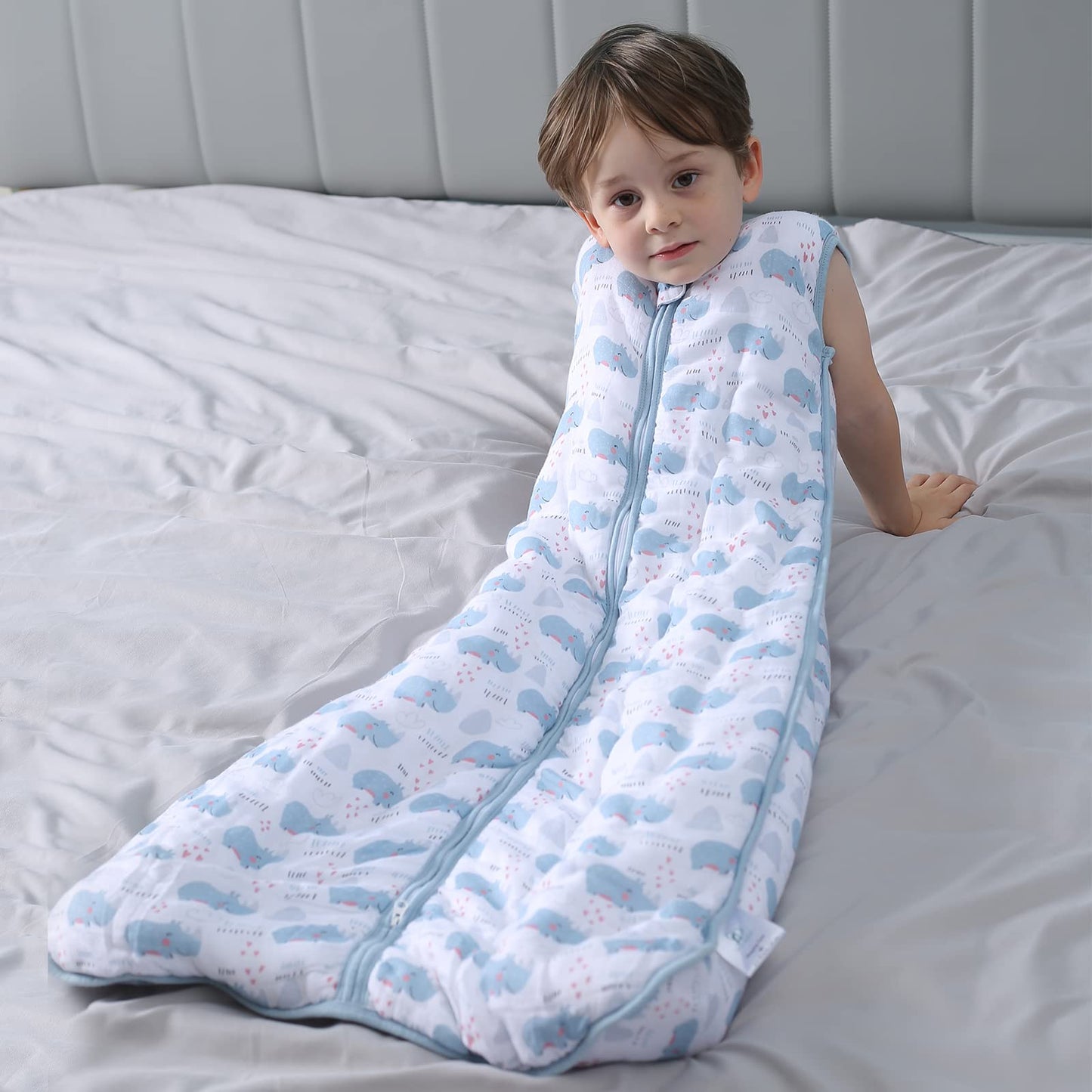 TADO MUSLIN Toddler Sleep Sack, 70% Rayon from Bamboo and 30% Cotton Baby Wearable Blanket Winter 2.5 TOG Sleeping Sacks Warm So