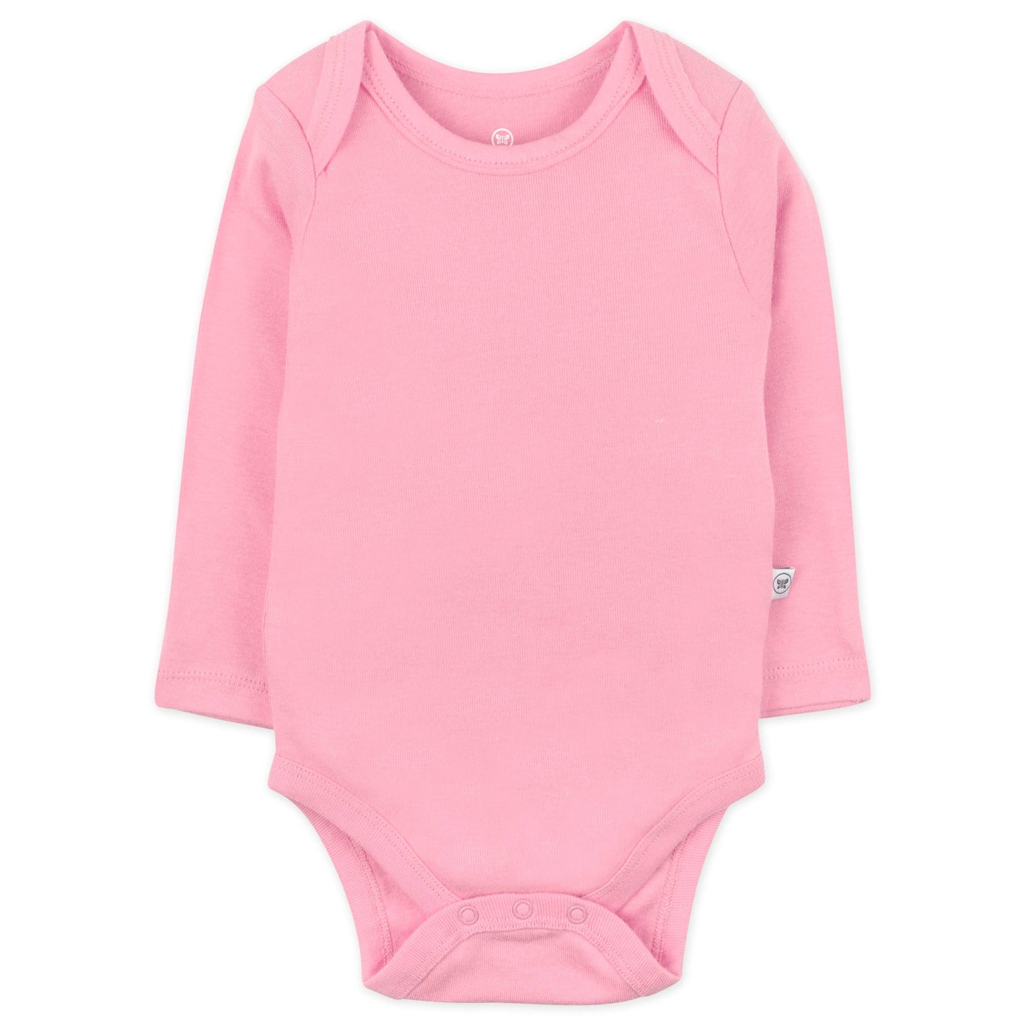 Honestbaby 5-Pack Organic Cotton Long Sleeve Bodysuits, Pink Ombre, 24 Months