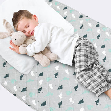 Potty Training Bed Pad 100% Waterproof, Bed Wetting Protection Pad For Twin And Toddler Beds, Reusable, Non Slip And Easy To Cha
