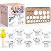 Nursi Luna Flange Sizing Kit 3 In 1 Ultimate With 10Pcs Flange Inserts 13/15/17/19/21Mm, Nipple Ruler, Cleaning Brush, Silicone