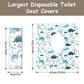 Deeki Toilet Seat Covers Disposable, 60 Pcs Xl Waterproof For Kids Adults, No-Slip Clean Safety Covers For Toddler Potty Trainin