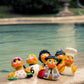 Row Boat Rubber Duck Bath Toy | All Natural, Organic, Eco Friendly, Squeaker | Imported from Barcelona, Spain