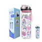 Huin Cute Water Bottle For Girls Women, Water Bottle With Straw For School Kids, Bpa Free Reusable & Spill Proof & Wide Mouth, 2