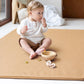 Padded Thick Baby Play Mat - Protective & Super Soft Non Toxic Vegan Leather Floor Mat For Girls And Boys - 50 X 50 Playpen Mats