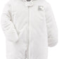 Simple Joys By Carter'S Baby Girls' Fleece Footed Jumpsuit Pram, Ivory, 3-6 Months