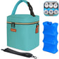 Breastmilk Cooler Bag with Ice Pack, Mancro Insulated Baby Bottle Tote Bag Fits up to 6 Bottles of up to 9 Ounces, Baby Bottle B