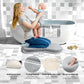 Odor-Free Baby Bath Kneeler And Elbow Rest Pad Set, 1.6'' Thick, Quickly Dry, Bathtub Kneeler Pad With Baby Toys & Bath Accessor