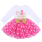 Winter Birthday Outfit Girl My First Birthday Mini Dress Cake Smash Outfit Baby Tulle Tutu Skirt Autumn Long Sleeve Mouse 1St Bi