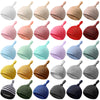 Bonuci 30 Pack Newborn Baby Hats Bulk Knot Beanie Hats Soft for Infant Baby Boys Girls Caps 0-6 Months, Multicolored
