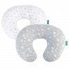 Nursing Pillow Cover 2 Pack Compatible With Boppy Pillow, 100% Jersey Cotton With Large Zipper Super Soft & Breathable & Skin Fr