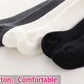 Cecorc Baby Girls Tights Toddler Cable Knit Leggings Infants Stockings Cotton Pantyhose,3-6 Months,3Pack,Black/White/Darkgrey