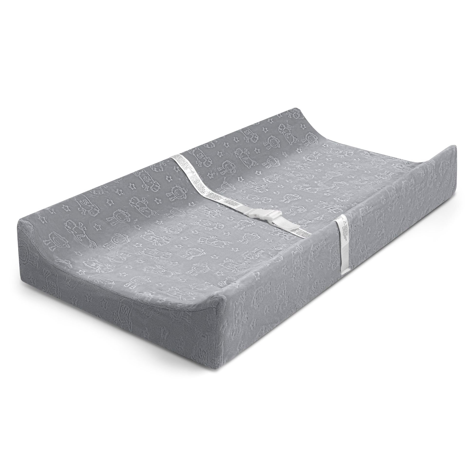 Serta Perfect Sleeper Changing Pad with Plush Cover Set, Grey