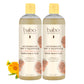 Babo Botanicals Moisturizing Plant-Based 2-In-1 Bubble Bath & Wash - With Organic Calendula & Natural Oat Milk - For Babies, Kid