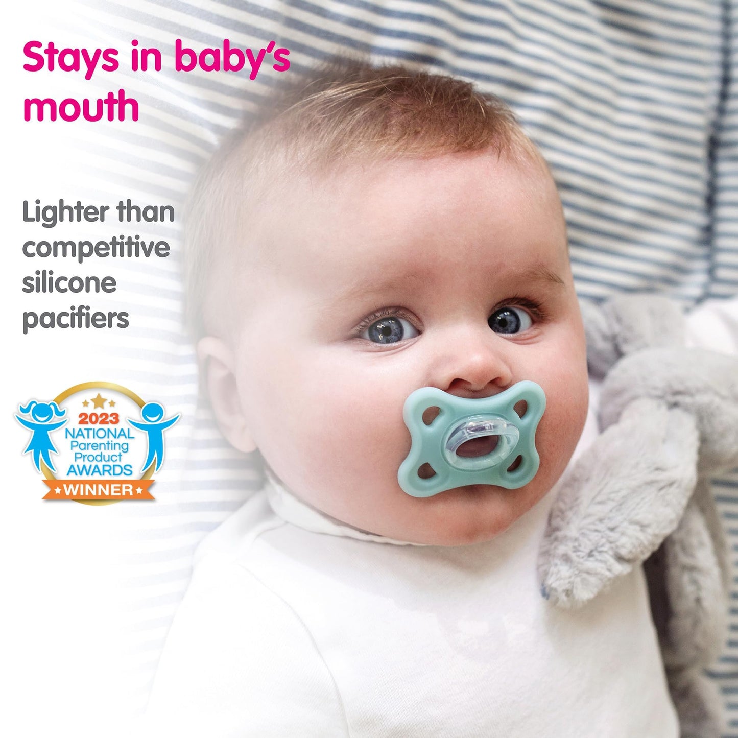 Mam Comfort Pacifiers, Newborn Pacifiers (2 Pack) Mam Pacifiers 3-12 Months, Best Pacifier For Breastfed Babies, Unisex Silicone