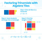 hand2mind Foam Algebra Tiles Class Set, Algebra Manipulatives, Algebra Tiles X and Y, Linear Algebra, Algebra Tools, Tiles Learn