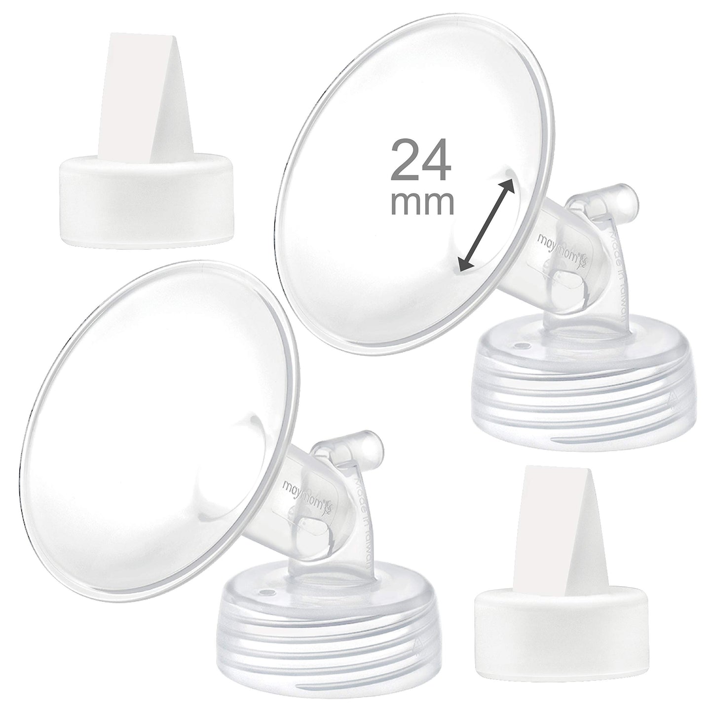 Maymom Compatible 24Mm Flange & Duckbill Valve For Spectra S1 Spectra S2 Breastpump Not Original Spectra S2 Accessories Not Orig