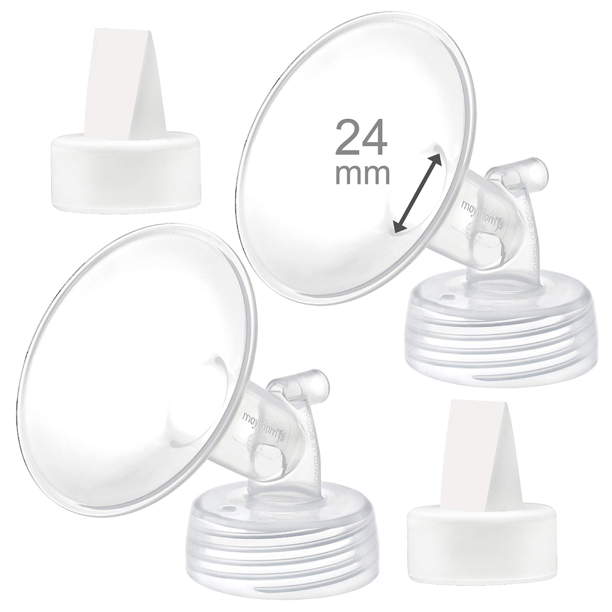 Maymom Compatible 24Mm Flange & Duckbill Valve For Spectra S1 Spectra S2 Breastpump Not Original Spectra S2 Accessories Not Orig