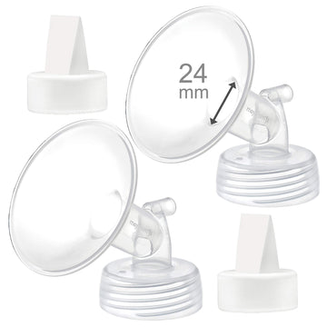 Maymom Compatible 24Mm Flange & Duckbill Valve For Spectra S1 Spectra S2 Breastpump Not Original Spectra S2 Accessories Not Orig