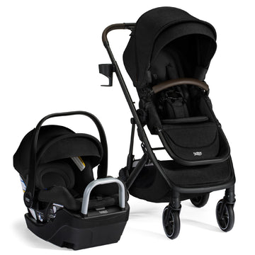 Britax Prism Full-Size Travel System, Infant Car Seat Stroller Combo with Alpine Base; Baby & Toddler Stroller with One-Hand Fol