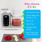 Evla'S Double Baby Food Maker With 2 Steaming Baskets, Steamer, Blender, Grinder, Food Processor, Cook & Blends Healthy Baby Foo