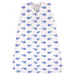 Hudson Baby Unisex Baby Cotton Sleeveless Wearable Sleeping Bag, Sack, Blanket, Whale, 0-6 Months