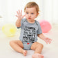 Unicomidea Baby Rompers Infant Baby Girls Bodysuit Funny Letter Of Be Careful What You Say Softy Baby Short Sleeve Outfit Toddle