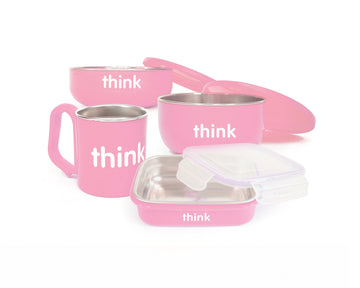 Thinkbaby Complete Bpa Free Feeding Set (Pink)