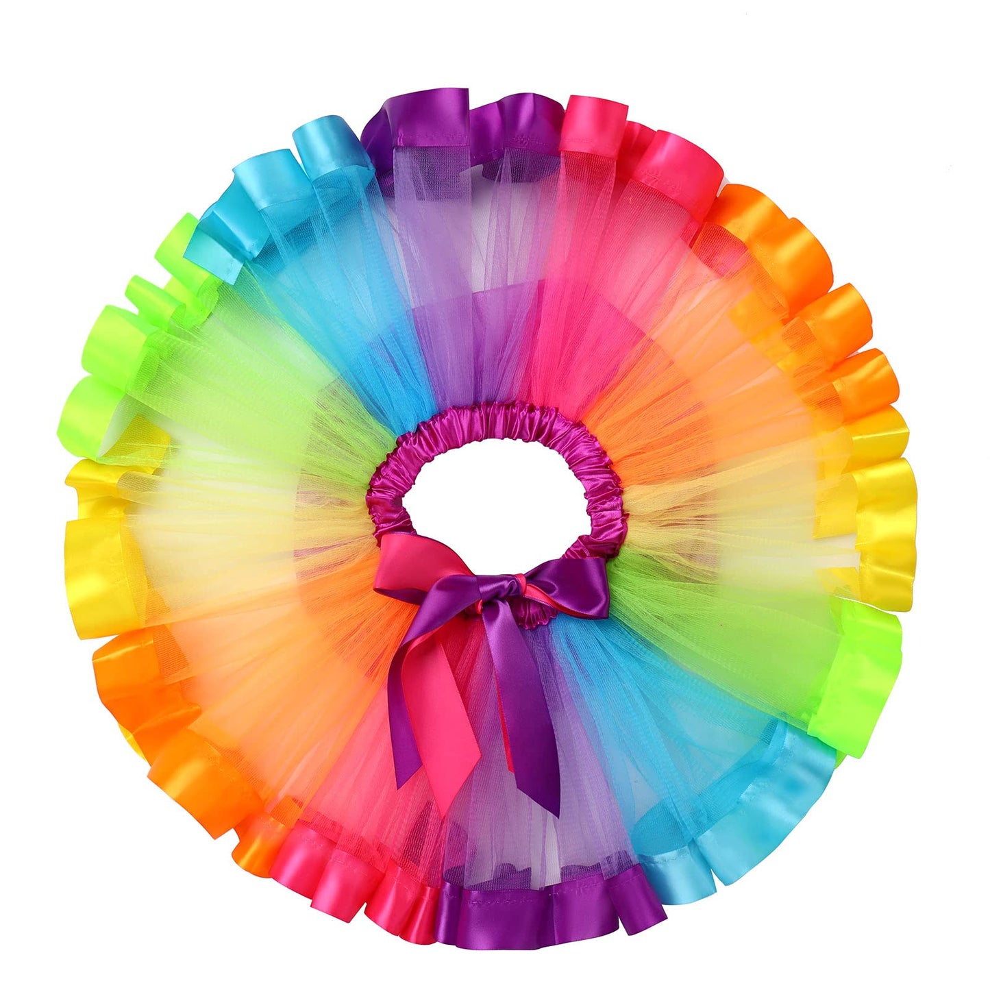 Ibtom Castle Kids Watermelon 2Nd Birthday One Melon Tutu Rainbow Cake Smash Skirt Set With Princess Romper/Headband For Baby Gir