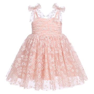 1St Birthday Girl Dress Outfit Baby Boho Floral Tulle Dress Sleeveless Spaghetti Straps Princess Tutu Dress Toddler Cake Smash P