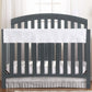 BreathableBaby Breathable Mesh RailGuard Teething Cover - White - 51    Long Panel (1) - Fits Most Full-Size and Does Not Fit Mi