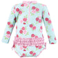 Hudson Baby Baby Girl'S Toddler Swimsuit, Mint Pink Roses