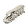 K Cool Shiny Silver Baby Tooth Box Metal Kids Keepsake Origanizer Train Tooth Holder Children Tooth And Curl Fairy Container Chr