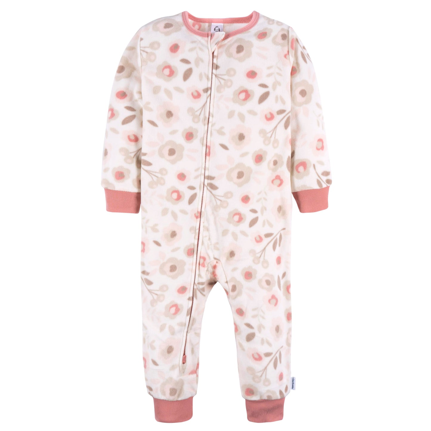 Gerber Baby Girl'S Flame Resistant Fleece Footless Pajamas 3-Pack, Pink Deer
