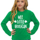 Little Boys Saint Patrick Day Clover Shirt Toddler Girls Green Wee Little Hooligan Long Sleeve Top 4 Years