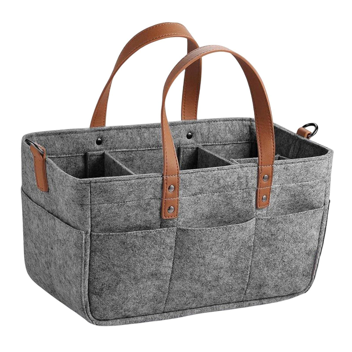 Club BollywoodFelt Fabric Baby Diaper Bag Lightweight Baby Products Organizer Compartment Dark Gray|Baby|Strollers & Accessories