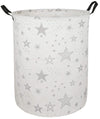 Acmuuni 19.7' Round Canvas Large Clothes Basket Laundry Hamper With Handles,Waterproof Cotton Storage Organizer Perfect For Kid