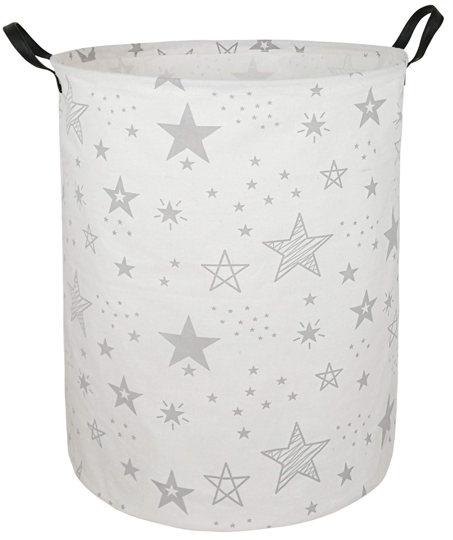 Acmuuni 19.7' Round Canvas Large Clothes Basket Laundry Hamper With Handles,Waterproof Cotton Storage Organizer Perfect For Kid