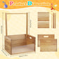 Orionstar Wooden Baby Shower Crate Closet, Baby Gift Basket With Handle, Baby Shower Basket Closet For Baby Clothes, Pregnancy G