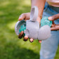 Ubbi On The Go Dual Pacifier Holder, Keeps Babys Binkies Clean And Accessible, Includes Silicone Strap, Gray