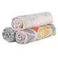abracadabra Cotton Muslin Swaddle Wraps for New Born Baby, 018 M+ (110 cm X 110 cm, Pack of 3)  Hot Air Balloon